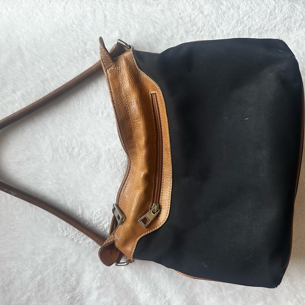 Talbots Black and Tan Mini Bag
